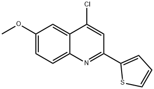 4-chloro-6-methoxy-2-thiophen-2-ylquinoline Structure