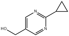 (2-シクロプロピルピリミジン-5-イル)メタノール 化学構造式