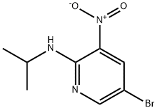 (5-BROMO-3-NITRO-PYRIDIN-2-YL)-ISOPROPYL-AMINE 化学構造式