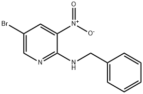2-BENZYLAMINO-5-BROMO-3-NITROPYRIDINE 化学構造式