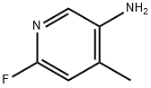 5-アミノ-2-フルオロ-4-メチルピリジン 化学構造式