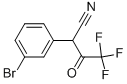 2-(3-BROMO-PHENYL)-4,4,4-TRIFLUORO-3-OXO-BUTYRONITRILE Structure