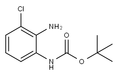 (2-氨基-3-氯苯基)氨基甲酸叔丁酯,954238-81-4,结构式