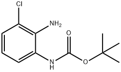 (2-氨基-3-氯苯基)氨基甲酸叔丁酯,954238-81-4,结构式