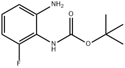 2-BOC-氨基-3-氟苯胺 结构式