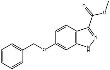 6-BENZYLOXY-1H-INDAZOLE-3-CARBOXYLIC ACID METHYL ESTER Structure