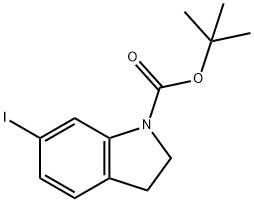 1-BOC-6-IODO-2,3-DIHYDRO-INDOLE Structure