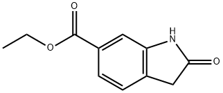 2-OXO-2,3-DIHYDRO-1H-INDOLE-6-CARBOXYLIC ACID ETHYL ESTER Structure