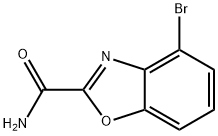 4-BROMO-BENZOOXAZOLE-2-CARBOXYLIC ACID AMIDE Structure