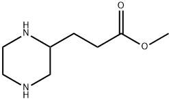 3-PIPERAZIN-2-YL-PROPIONIC ACID METHYL ESTER Structure