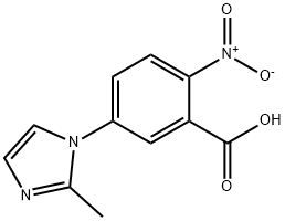 5-(2-methyl-1H-imidazol-1-yl)-2-nitrobenzoic acid Struktur
