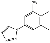 2,3-ジメチル-5-(1H-テトラゾール-1-イル)アニリン 化学構造式