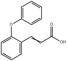 3-(2-フェノキシフェニル)アクリル酸 化学構造式