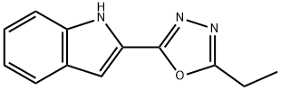 2-(5-ETHYL-1,3,4-OXADIAZOL-2-YL)-1H-INDOLE 结构式