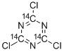 2,4,6-TRICHLORO-1,3,5-TRIAZINE, [14C(U)] Struktur