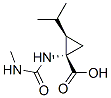 Cyclopropanecarboxylic acid, 1-[[(methylamino)carbonyl]amino]-2-(1-methylethyl)-, cis- (9CI) Structure