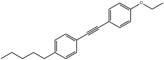 1-エトキシ-4-(4-ペンチルフェニルエチニル)ベンゼン 化学構造式