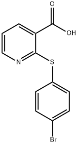 2-[(4-BROMOPHENYL)THIO]NICOTINIC ACID Structure