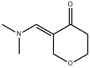 (E)-3-((二甲氨基)亚甲基)四氢-4H-吡喃-4-酮, 95502-31-1, 结构式