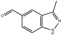 3-甲基-1H-吲唑-5-甲醛, 955127-80-7, 结构式