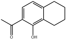 6-アセチル-5-ヒドロキシテトラリン 化学構造式