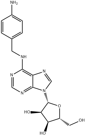 N-[(4-氨基苯基)甲基]腺苷, 95523-13-0, 结构式