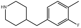 4-(3-FLUORO-4-METHYL-BENZYL)-PIPERIDINE Struktur
