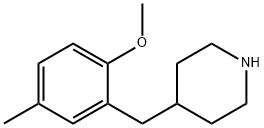 4-(2-METHOXY-5-METHYL-BENZYL)-PIPERIDINE Struktur