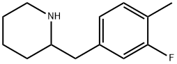 2-(3-FLUORO-4-METHYL-BENZYL)-PIPERIDINE Structure