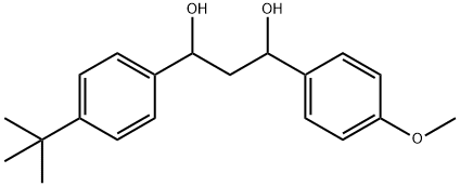 1,3-Propanediol, 1-[4-(1,1-dimethylethyl)phenyl]-3-(4-methoxyphenyl)- Structure