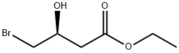 (S)-(-)-4-ブロモ-3-ヒドロキシ酪酸エチル 化学構造式