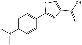 2-(4-(二甲基氨基)苯基)噻唑-4-羧酸, 955400-50-7, 结构式