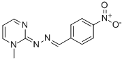 1-Methyl-2(1H)-pyrimidinone-p-nitrobenzaldehydeazine Structure