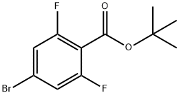 TERT-BUTYL 4-BROMO-2,6-DIFLUOROBENZOATE Structure