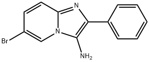 6-BROMO-2-PHENYLIMIDAZO[1,2-A]PYRIDIN-3-AMINE, 955952-55-3, 结构式