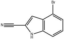 4-溴-1H-吲哚-2-甲腈,955978-74-2,结构式