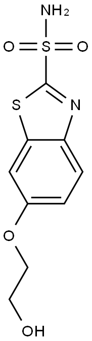 2-Benzothiazolesulfonamide, 6-(2-hydroxyethoxy)-, (+-)- 结构式