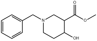 Methyl 1-Benzyl-4-hydroxypiperidine-3-carboxylate Structure