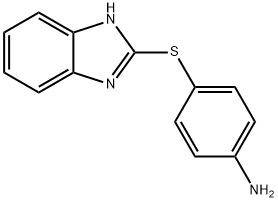 4-(1H-BENZIMIDAZOL-2-YLTHIO)ANILINE 化学構造式