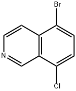 5-溴-8-氯异喹啉 结构式