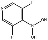 3,5-二氟吡啶-4-硼酸, 956003-87-5, 结构式