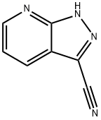 1H-ピラゾロ[3,4-b]ピリジン-3-カルボニトリル 化学構造式