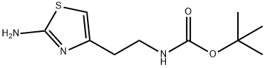 2-(2-アミノチアゾール-4-イル)エチルカルバミン酸TERT-ブチル 化学構造式
