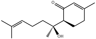 (S)-6β-[(S)-1-ヒドロキシ-1,5-ジメチル-4-ヘキセニル]-3-メチル-2-シクロヘキセン-1-オン 化学構造式