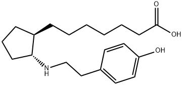 7-(2-(4-hydroxyphenethylamino)cyclopentyl)heptanoic acid|