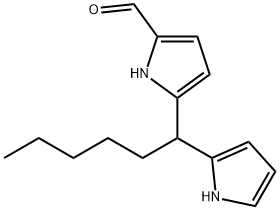 1H-Pyrrole-2-carboxaldehyde,  5-[1-(1H-pyrrol-2-yl)hexyl]- Structure