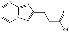 咪唑并[1,2-A]嘧啶-2-丙酸, 956101-01-2, 结构式