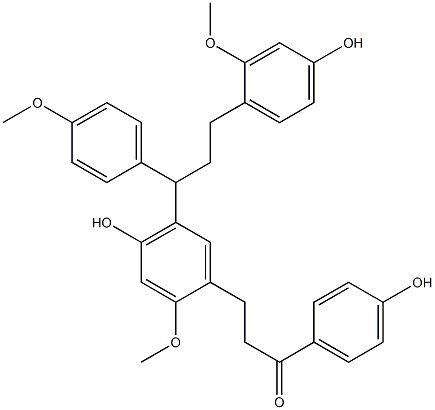 剑叶龙血素C,956103-79-0,结构式