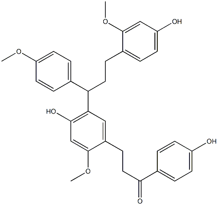 剑叶龙血素C 结构式