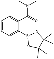 2-(N,N-DIMETHYLAMINOCARBONYL)PHENYLBORONIC ACID, PINACOL ESTER, 956229-73-5, 结构式